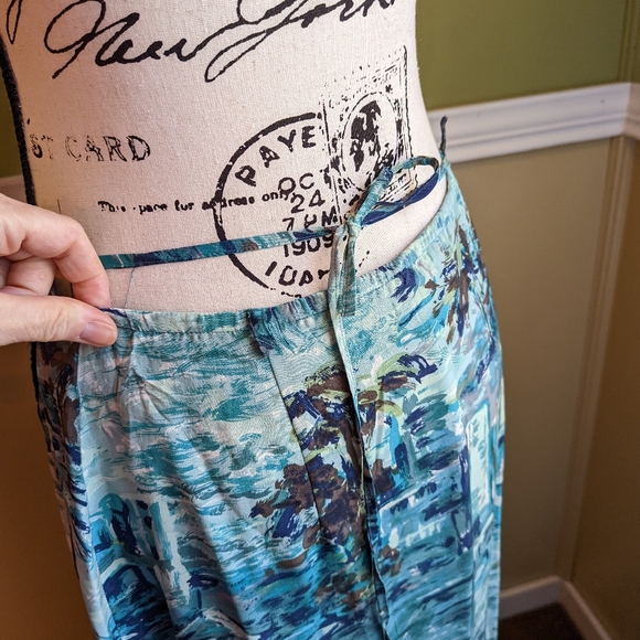 Vintage Natalie and me a div rousso apparel group silk wrap maxi skirt - Picture 6 of 11